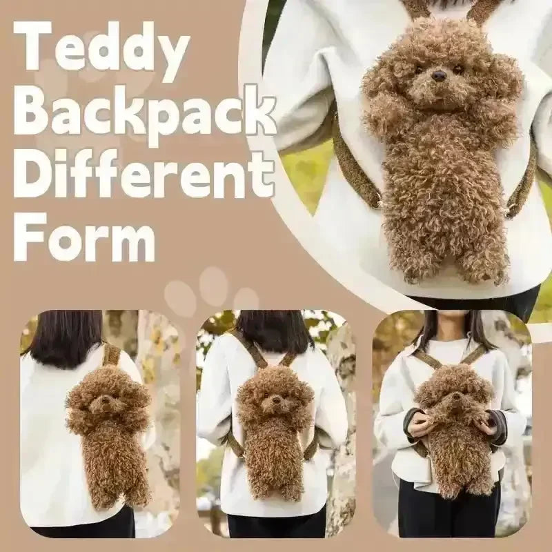 Chongker Realistic Poodle Shaped Backpack - Bear Hugs