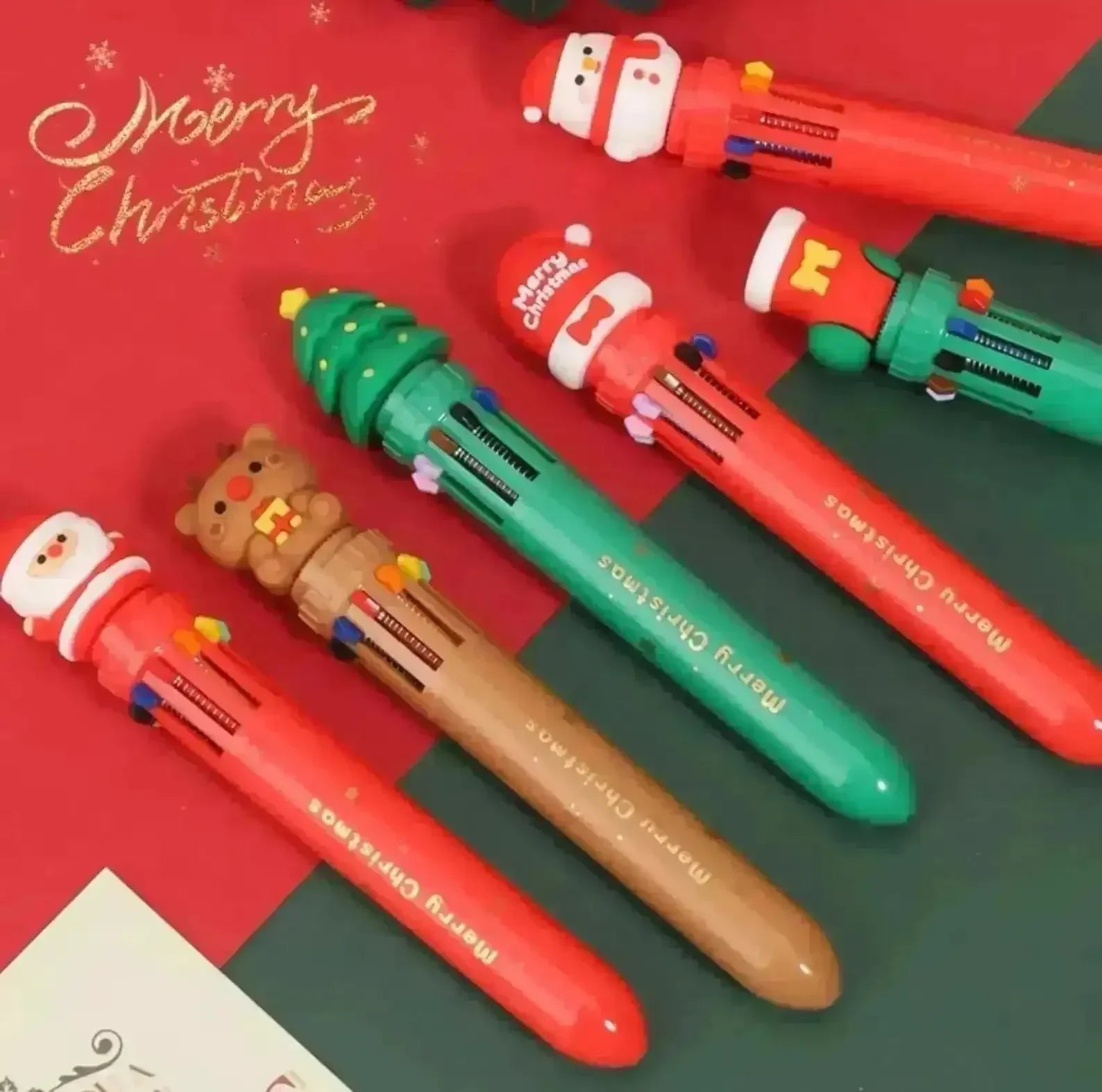 Christmas Theme Multi-Color Pen - Bear Hugs
