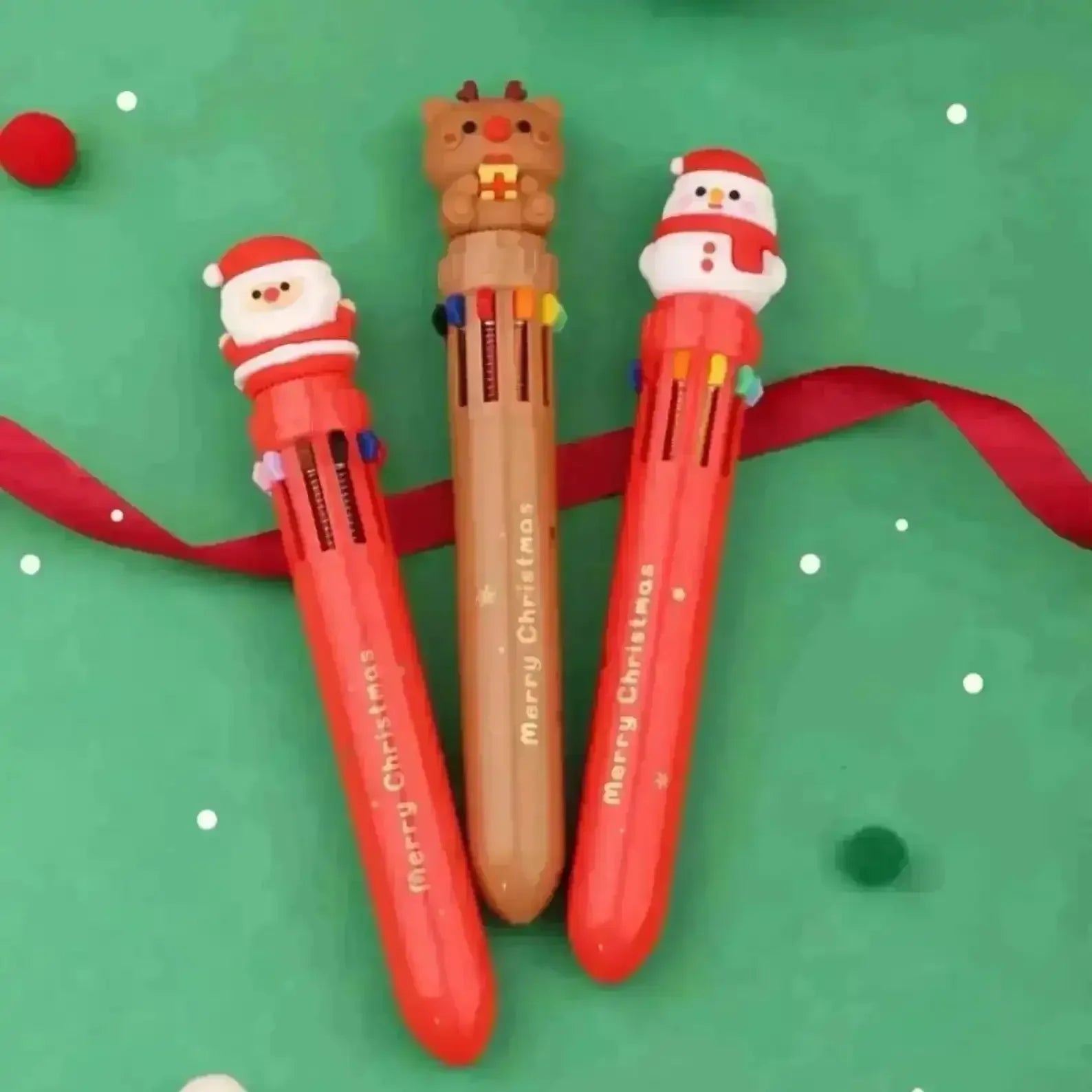 Christmas Theme Multi-Color Pen - Bear Hugs