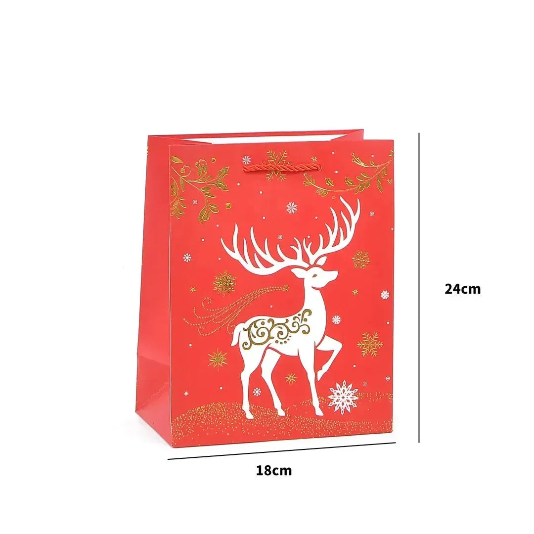 Christmas Theme Paper Gift Bag - Bear Hugs