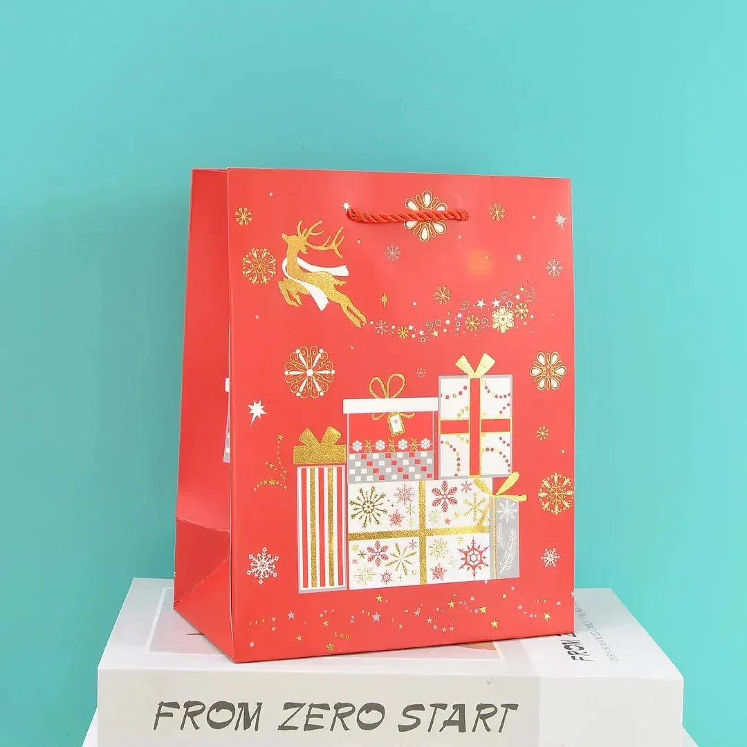 Christmas Theme Paper Gift Bag - Bear Hugs
