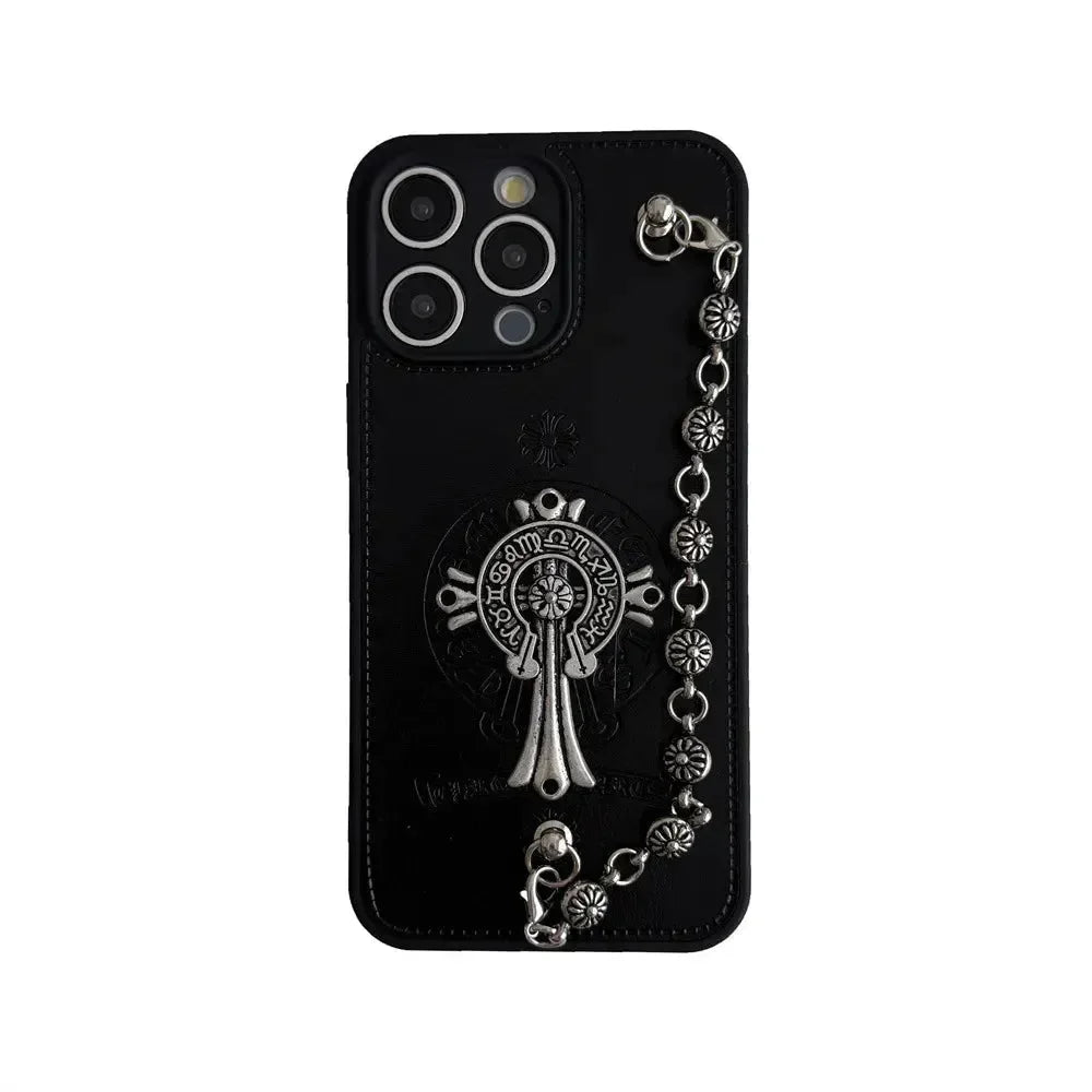 ChromeH Rebel Grip Leather Case (For iPhones) - Bear Hugs