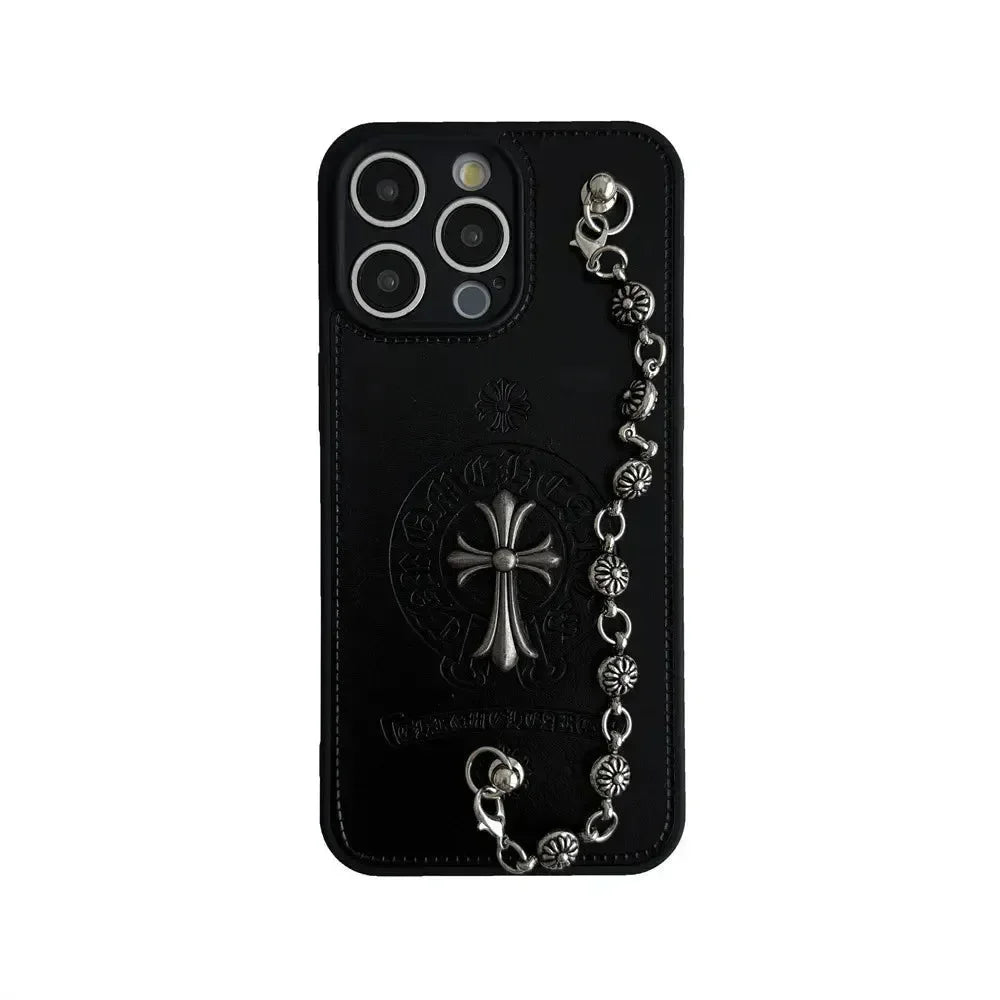 ChromeH Rebel Grip Leather Case (For iPhones) - Bear Hugs