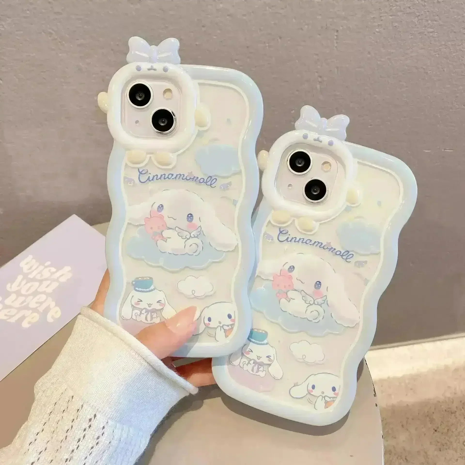 Cinnamoroll Bow Bracket Phone Case (For iPhones) - Bear Hugs