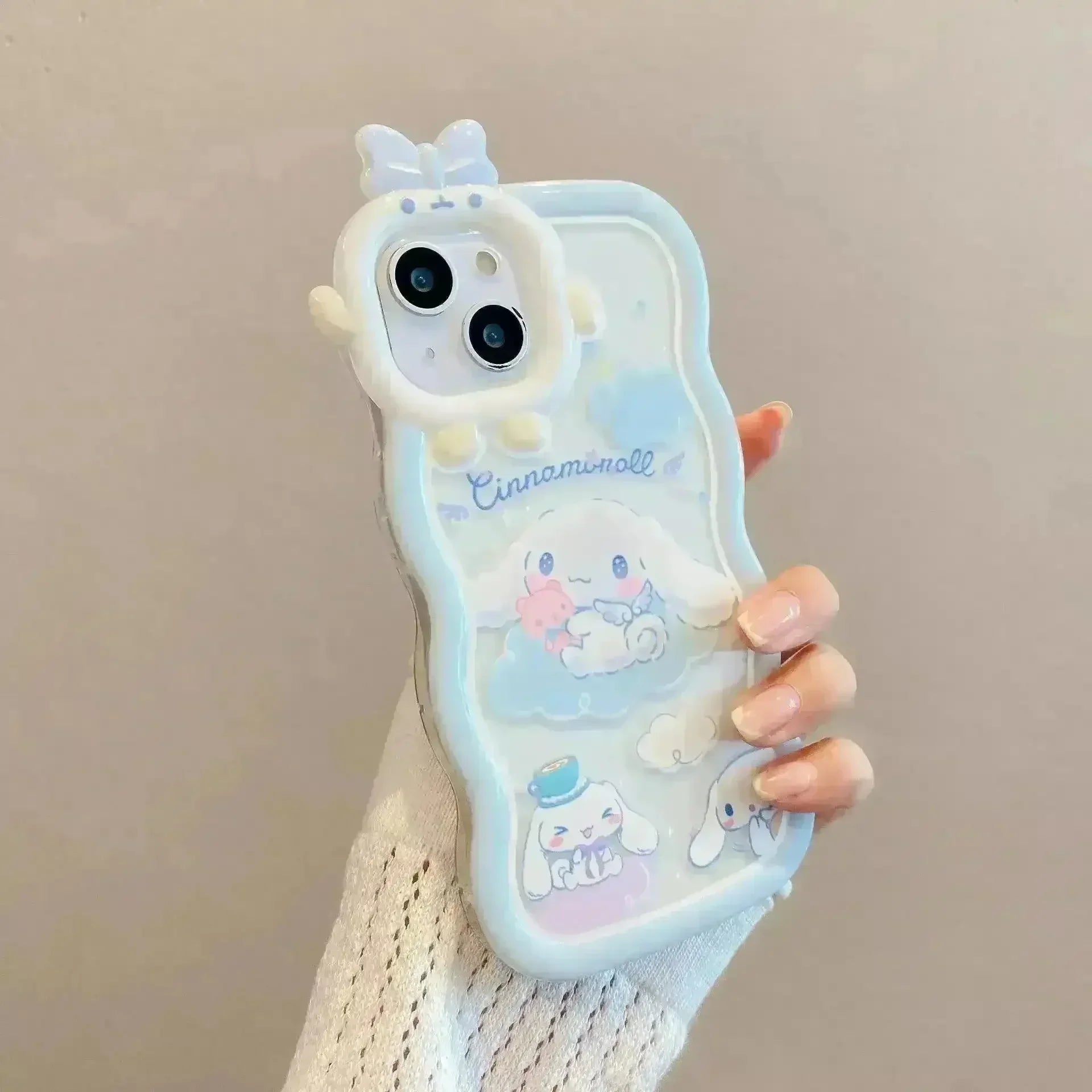 Cinnamoroll Bow Bracket Phone Case (For iPhones) - Bear Hugs