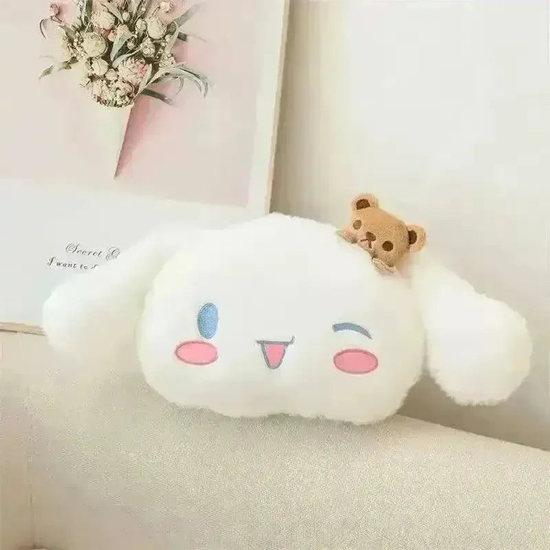Cinnamoroll Car Headrest and Back Pillow - Bear Hugs