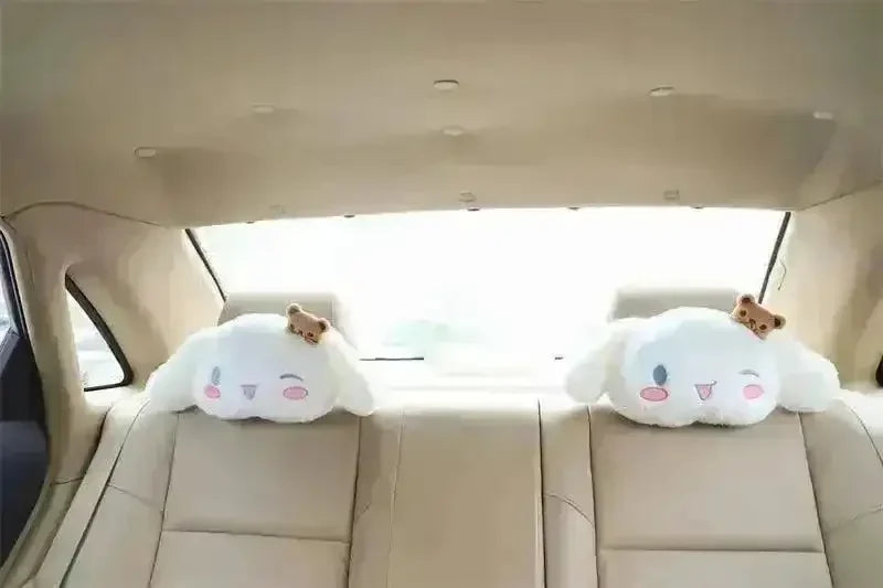 Cinnamoroll Car Headrest and Back Pillow - Bear Hugs