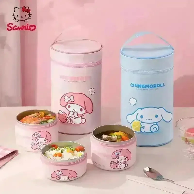 Cinnamoroll My Melody Insulated Lunch Box - Bear Hugs