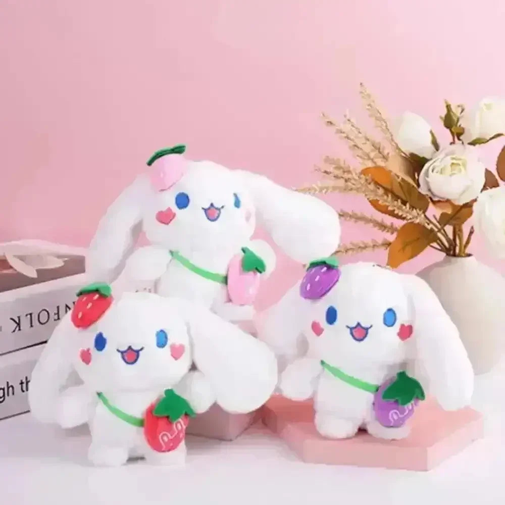 Cinnamoroll Strawberry Bag Plush Keychain - Bear Hugs