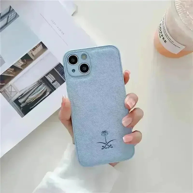 Coconut Tree Leather Case (For iPhones) - Bear Hugs