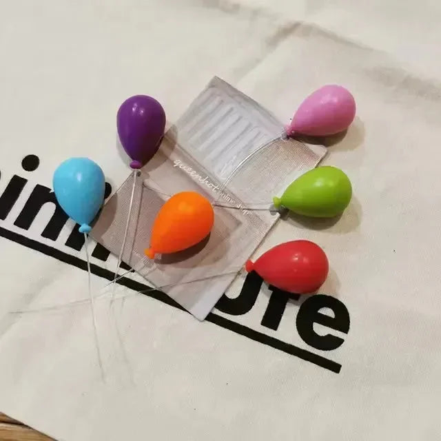 Colorful Balloon Fridge Magnet Set (Set of 6) - Bear Hugs