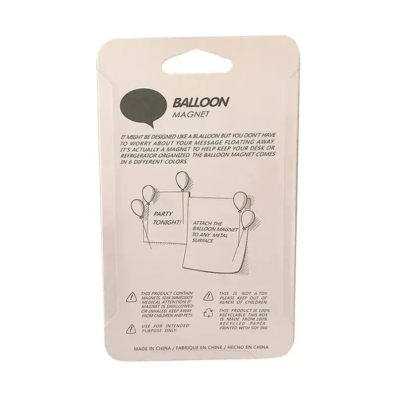 Colorful Balloon Fridge Magnet Set (Set of 6) - Bear Hugs