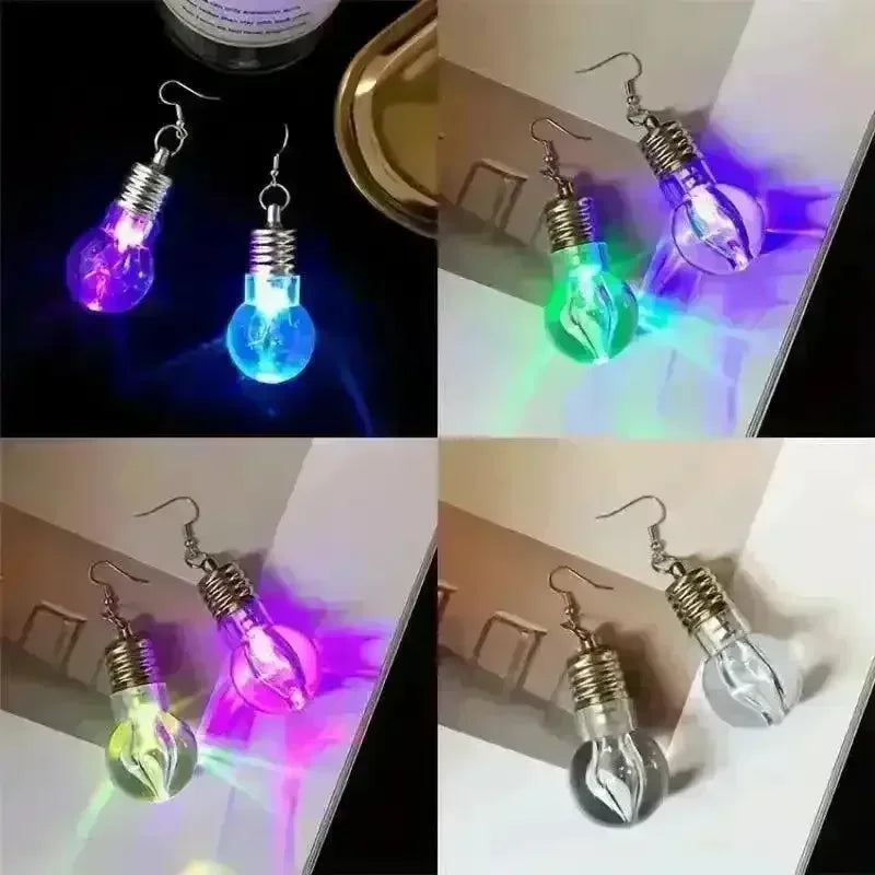 Colorful Bulb-Shaped Dangle Earrings