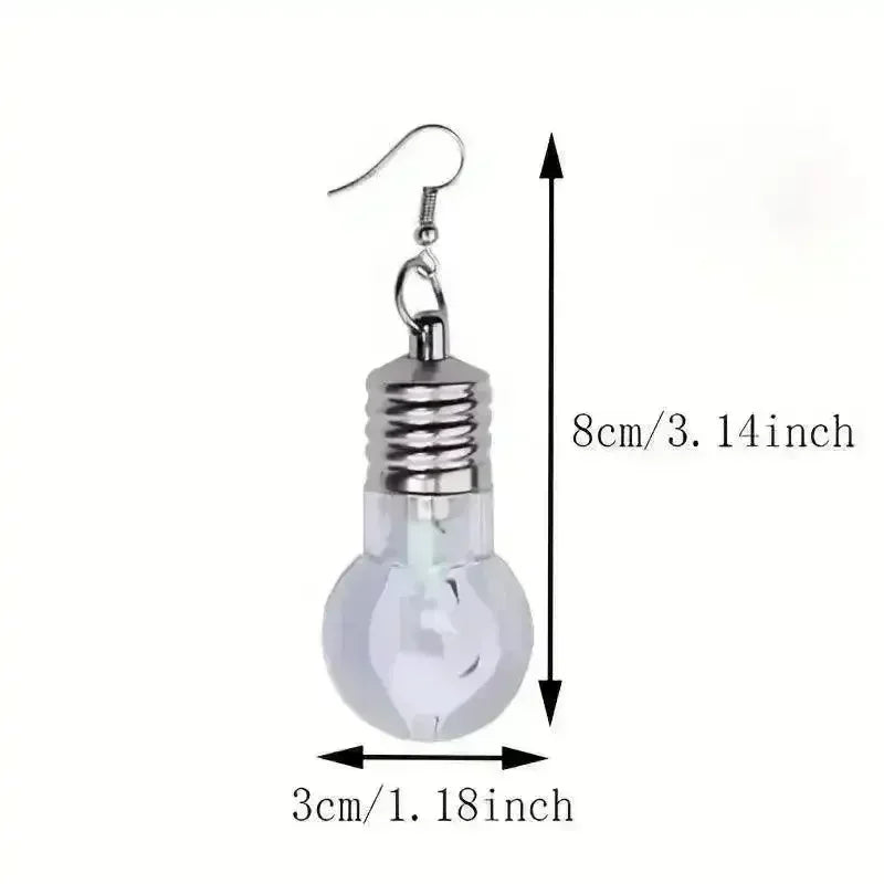 Colorful Bulb-Shaped Dangle Earrings