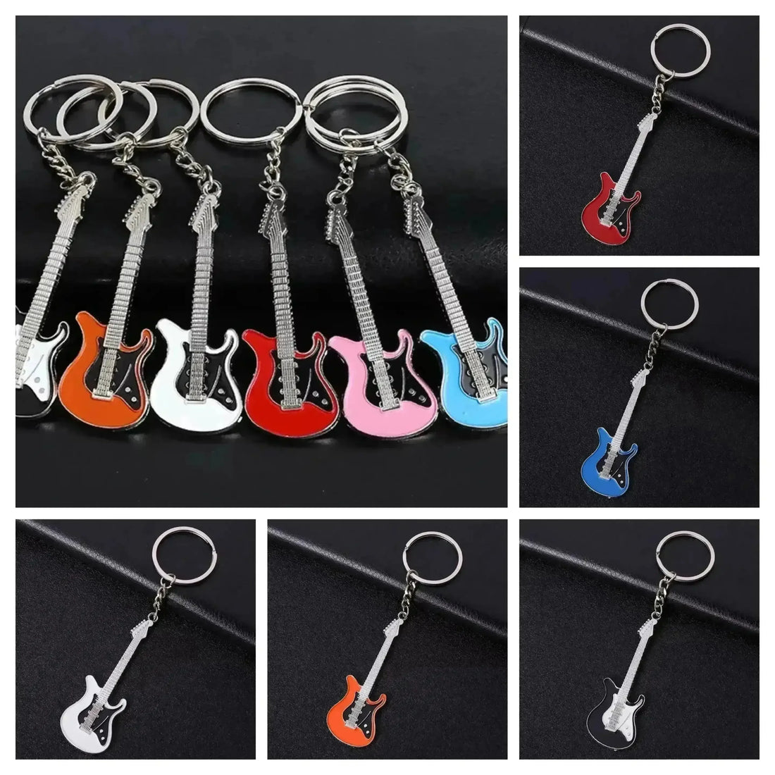 Colorful Metal Musical Instrument- Guitar - Bear Hugs