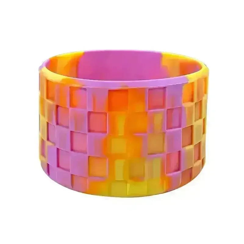 Colourful Grid Bottom Sleeve For Stanley Cup - Bear Hugs