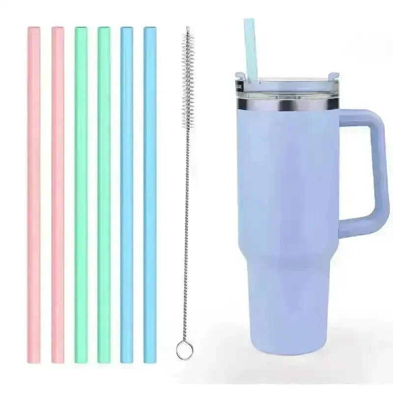 Colourful Silicon Replacement Straws For Stanley Cup (All Sizes) - Bear Hugs