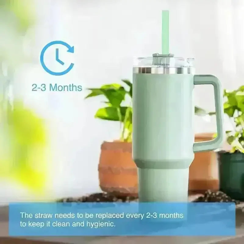 Colourful Silicon Replacement Straws For Stanley Cup (All Sizes) - Bear Hugs