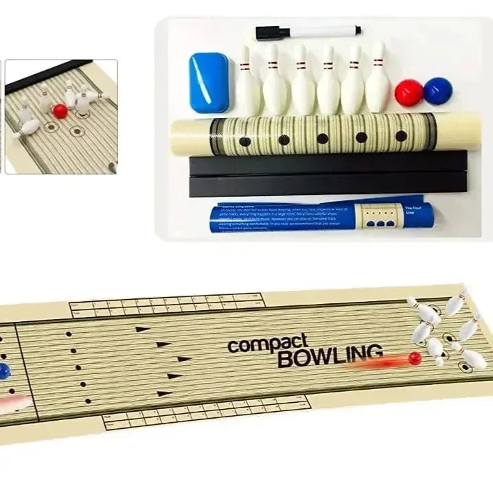 Compact Bowling Indoor Game - Bear Hugs