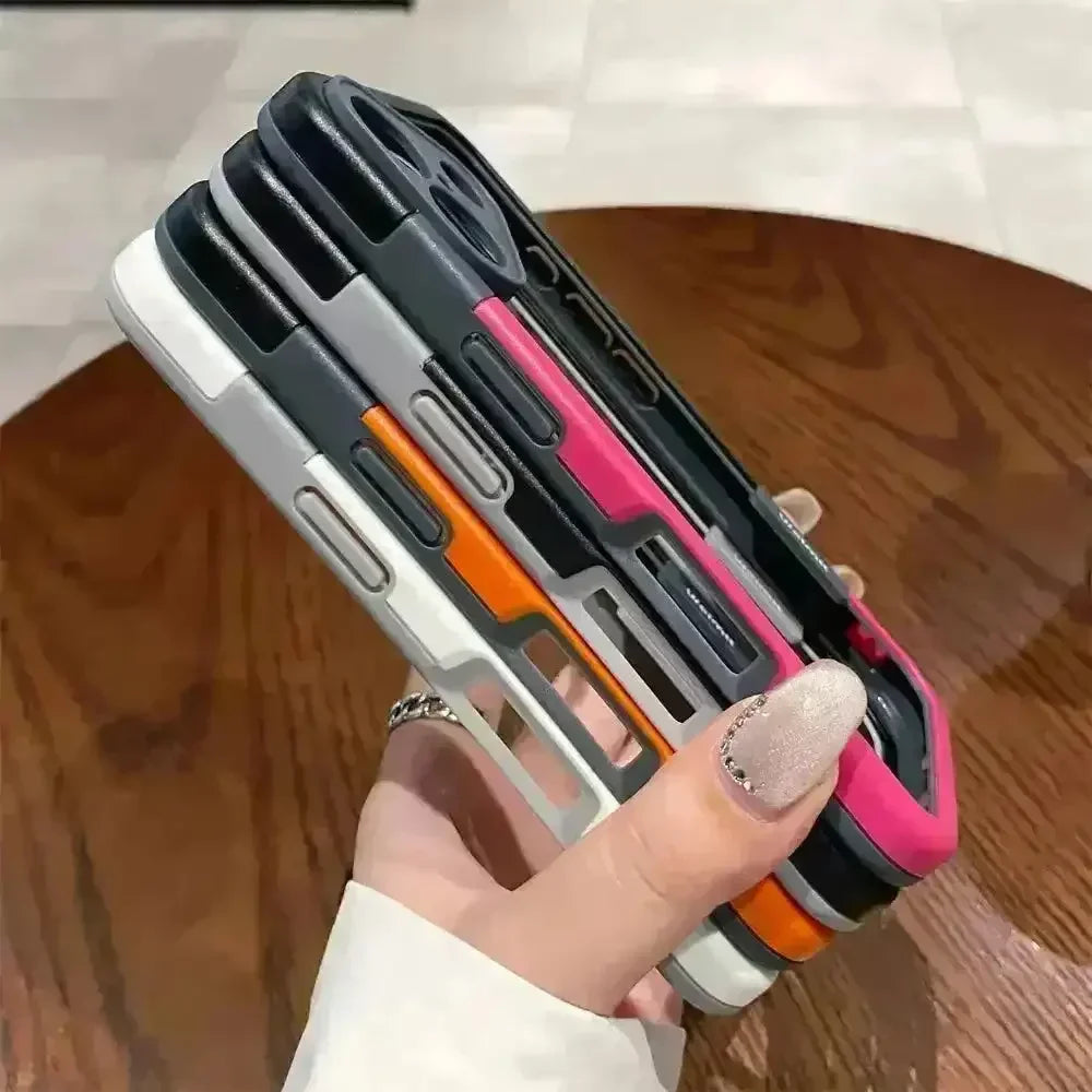 Contrast Splice Color Frame Case (For iPhones) - Bear Hugs