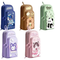 Cosmic Capy 3 Section Pencil Pouch - Bear Hugs