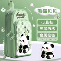 Cosmic Capy 3 Section Pencil Pouch - Bear Hugs