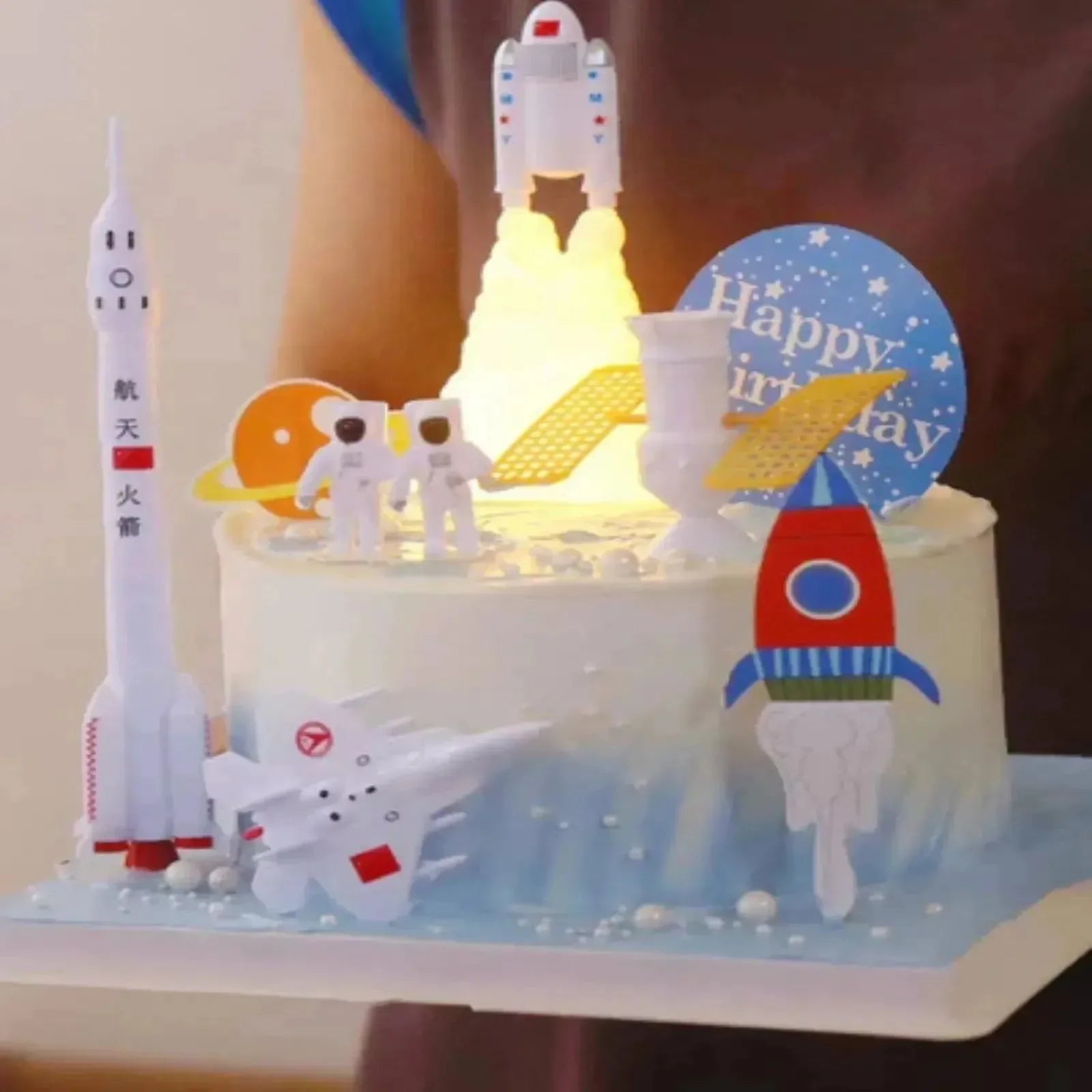 Cosmic Voyage Rocket LED Lamp - Bear Hugs