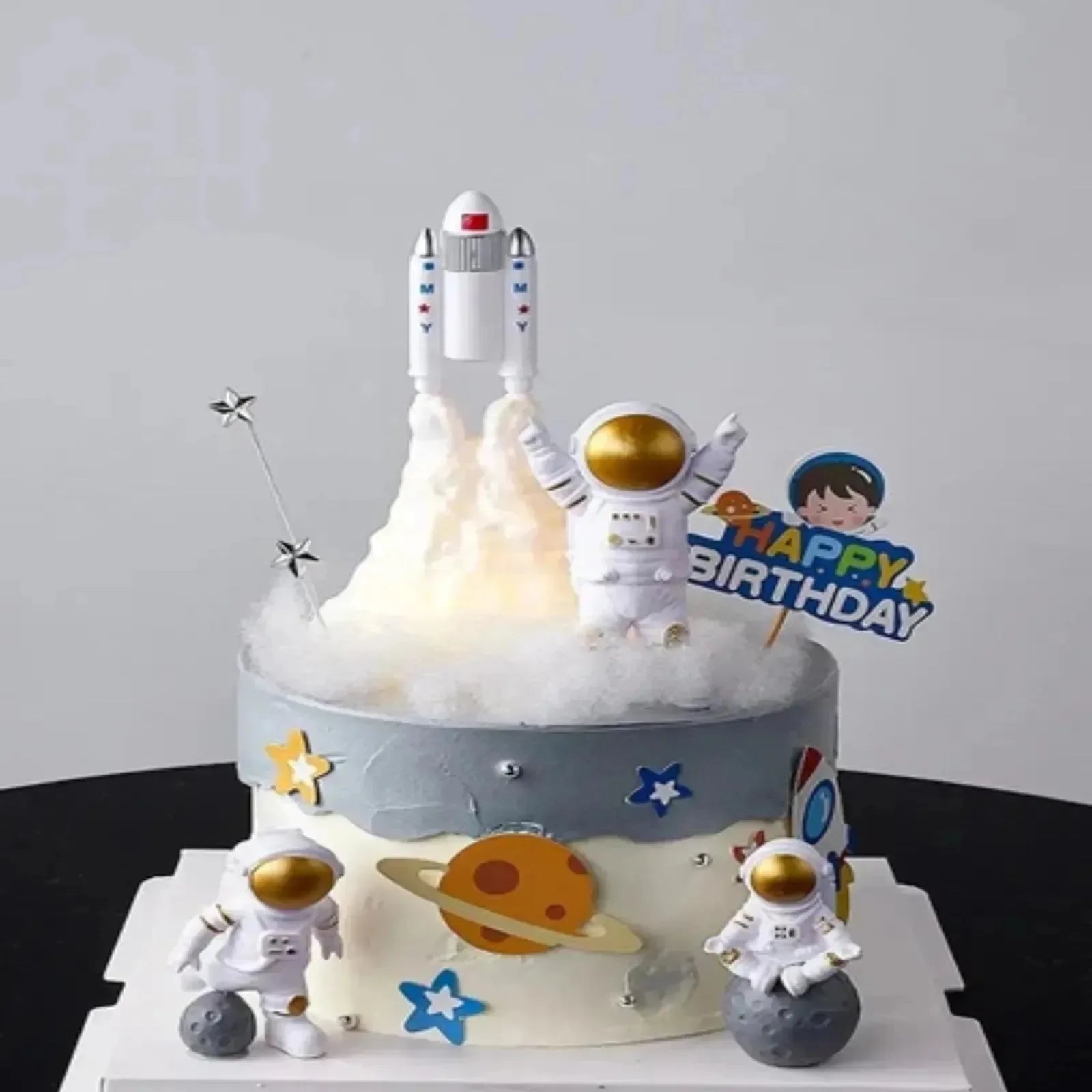 Cosmic Voyage Rocket LED Lamp - Bear Hugs