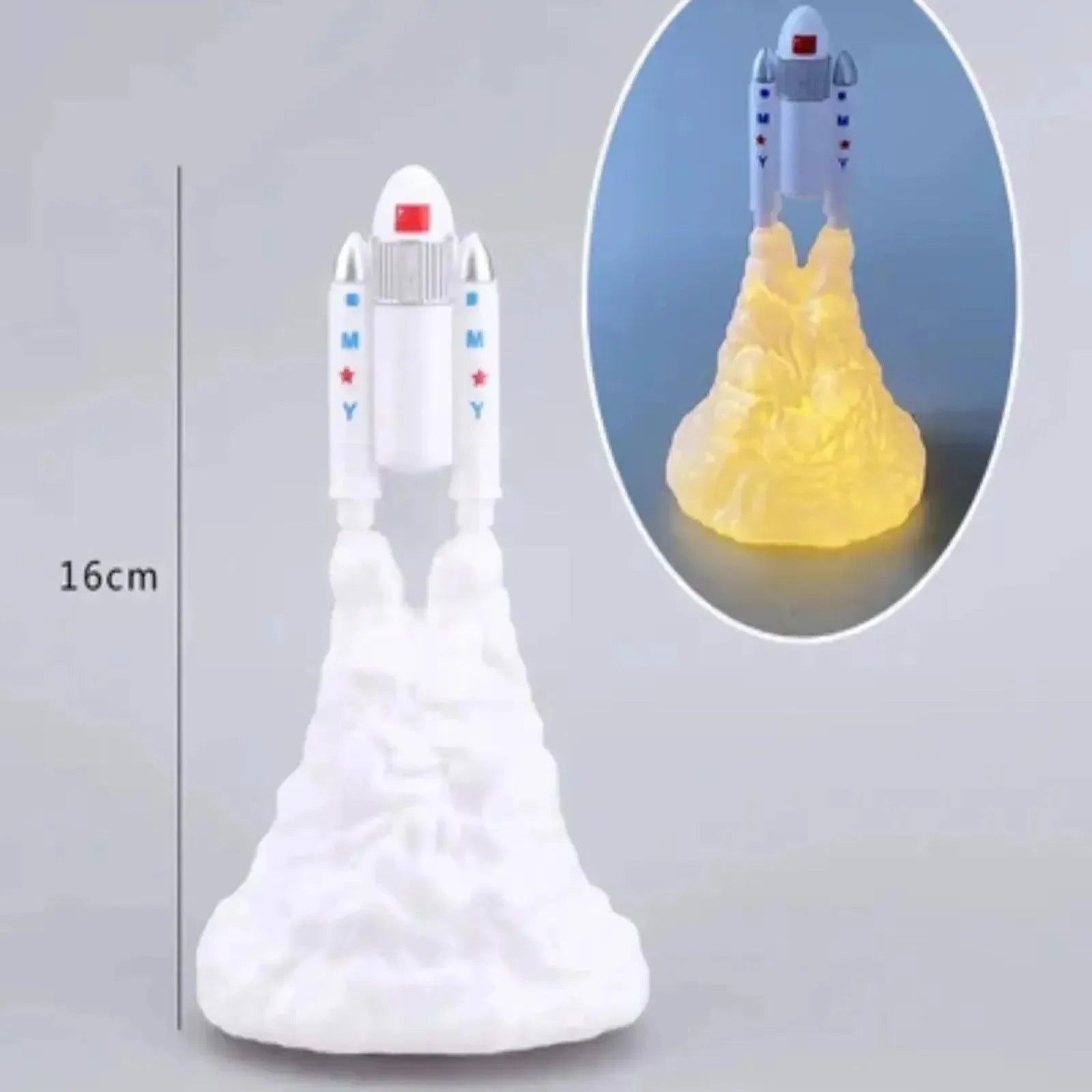 Cosmic Voyage Rocket LED Lamp - Bear Hugs