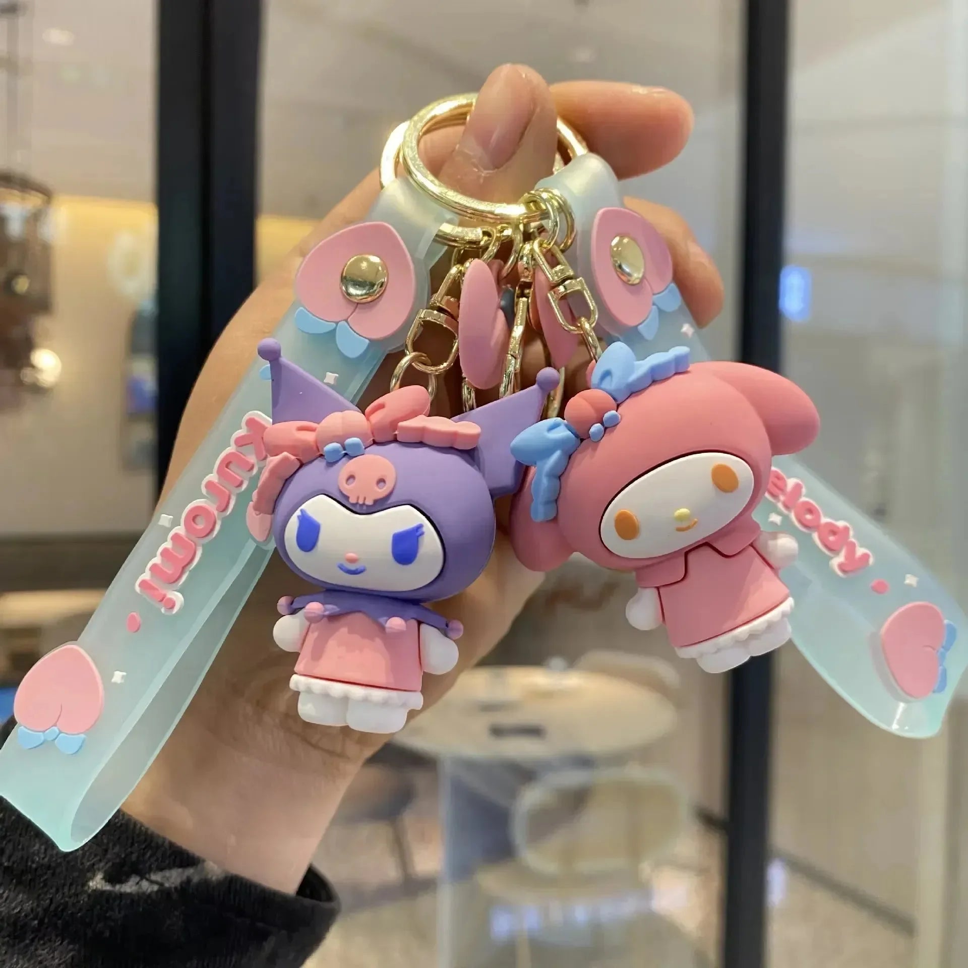Cotton-Candy Sanrio 3D Keychain - Bear Hugs