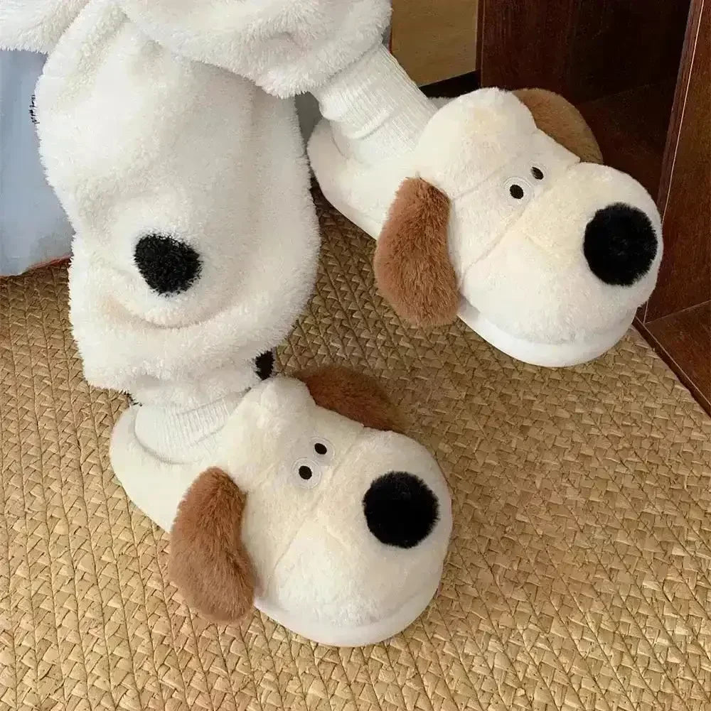 Cozy Paws Plush Slippers - Main Image