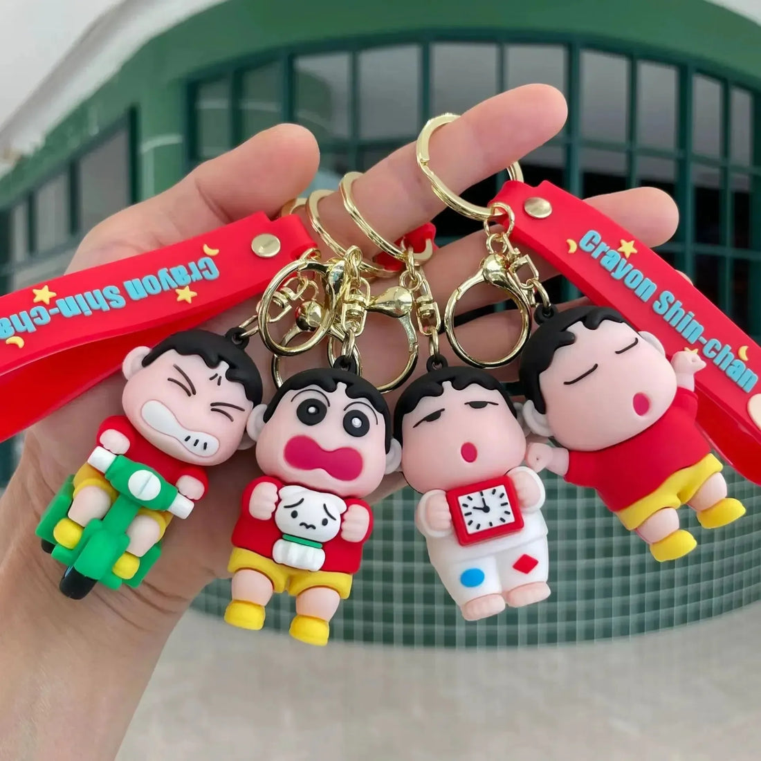 Crayon Shin-chan Action Style Keychain - Bear Hugs