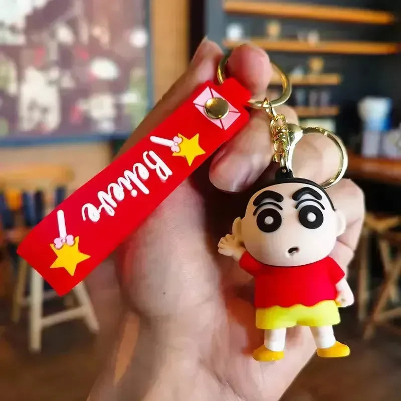 Crayon Shin-chan Wanderlust Wonders Keychain - Bear Hugs