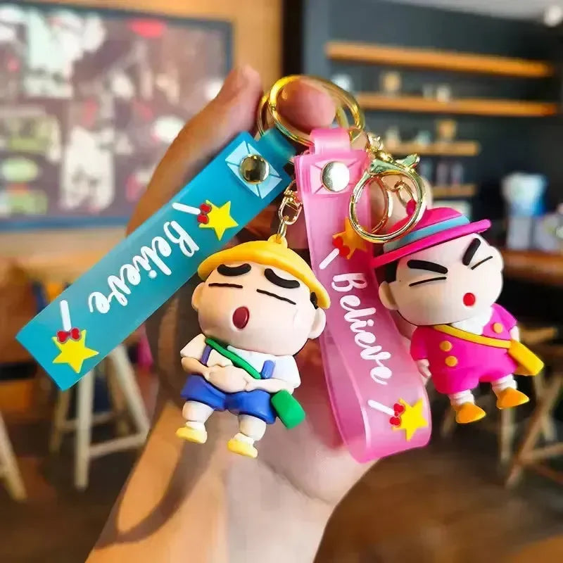 Crayon Shin-chan Wanderlust Wonders Keychain - Bear Hugs