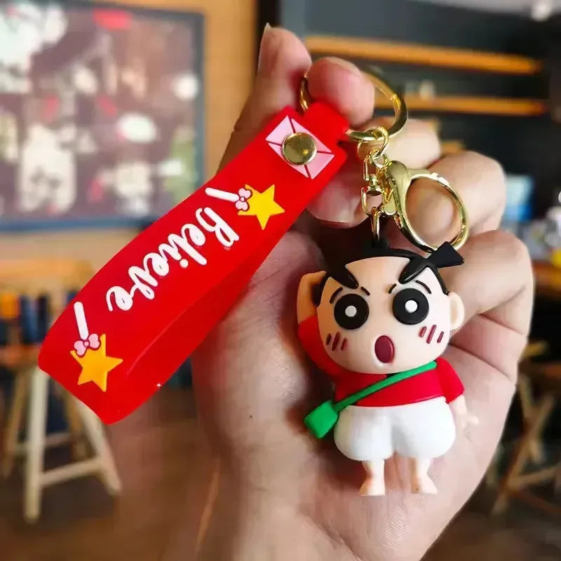 Crayon Shin-chan Wanderlust Wonders Keychain - Bear Hugs