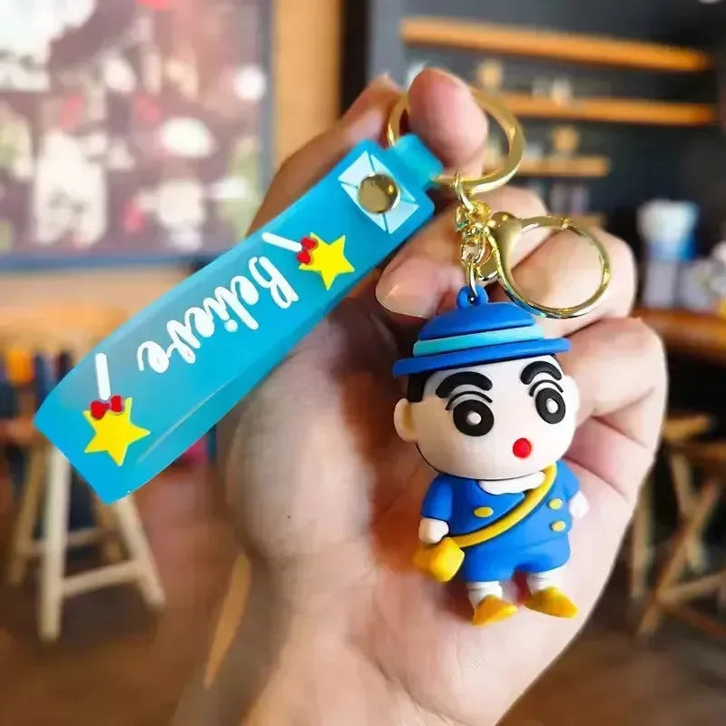 Crayon Shin-chan Wanderlust Wonders Keychain - Bear Hugs