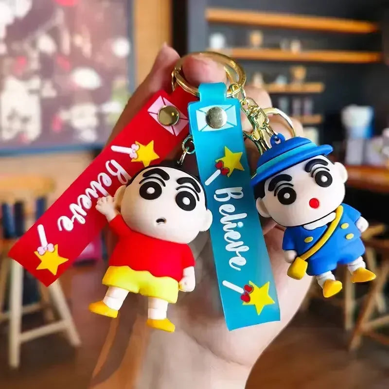 Crayon Shin-chan Wanderlust Wonders Keychain - Bear Hugs
