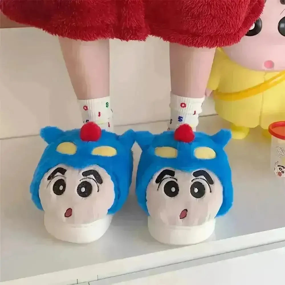 Crayon Shinchan Hooded Indoor Slippers - Bear Hugs