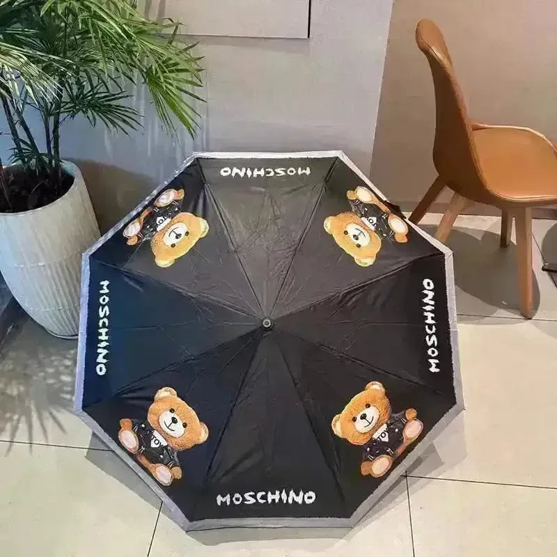 Creative Bear Handle Tri-Fold Umbrella - Bear Hugs
