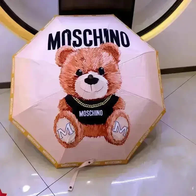 Creative Bear Handle Tri-Fold Umbrella - Bear Hugs