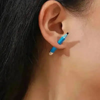 Creative Blue Pencil Design Stud Earrings - Bear Hugs