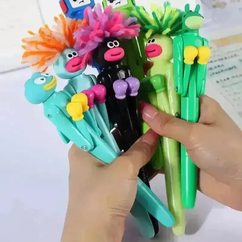 Creative Boxing Robot & Silly Face Gel Pen - Bear Hugs