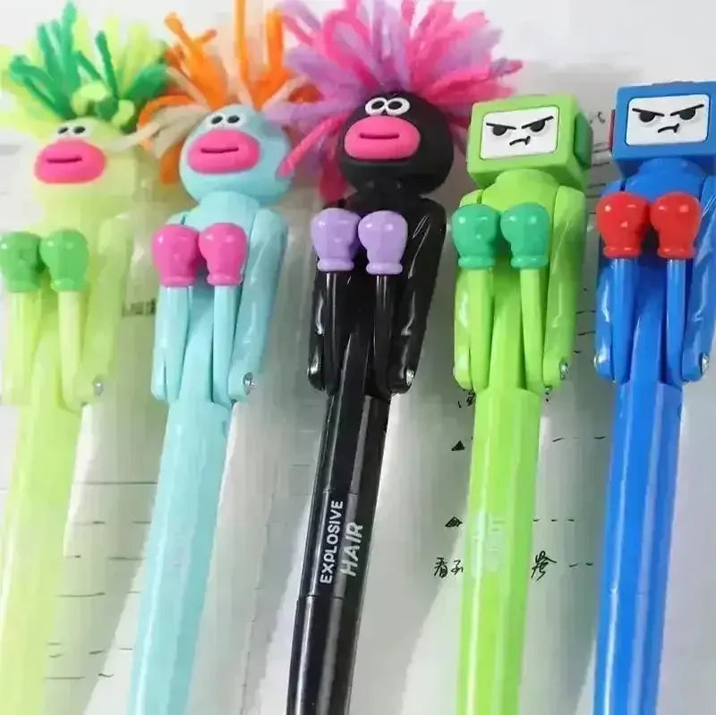 Creative Boxing Robot & Silly Face Gel Pen - Bear Hugs