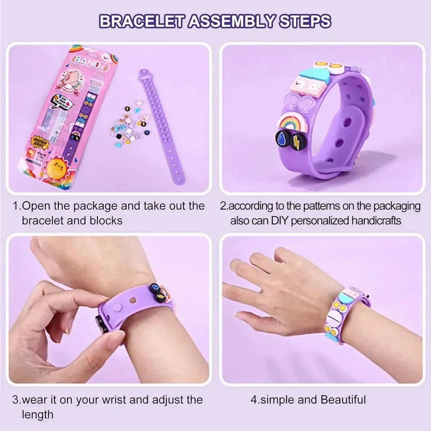 Creative Building Blocks Kids Bracelet - Bear Hugs