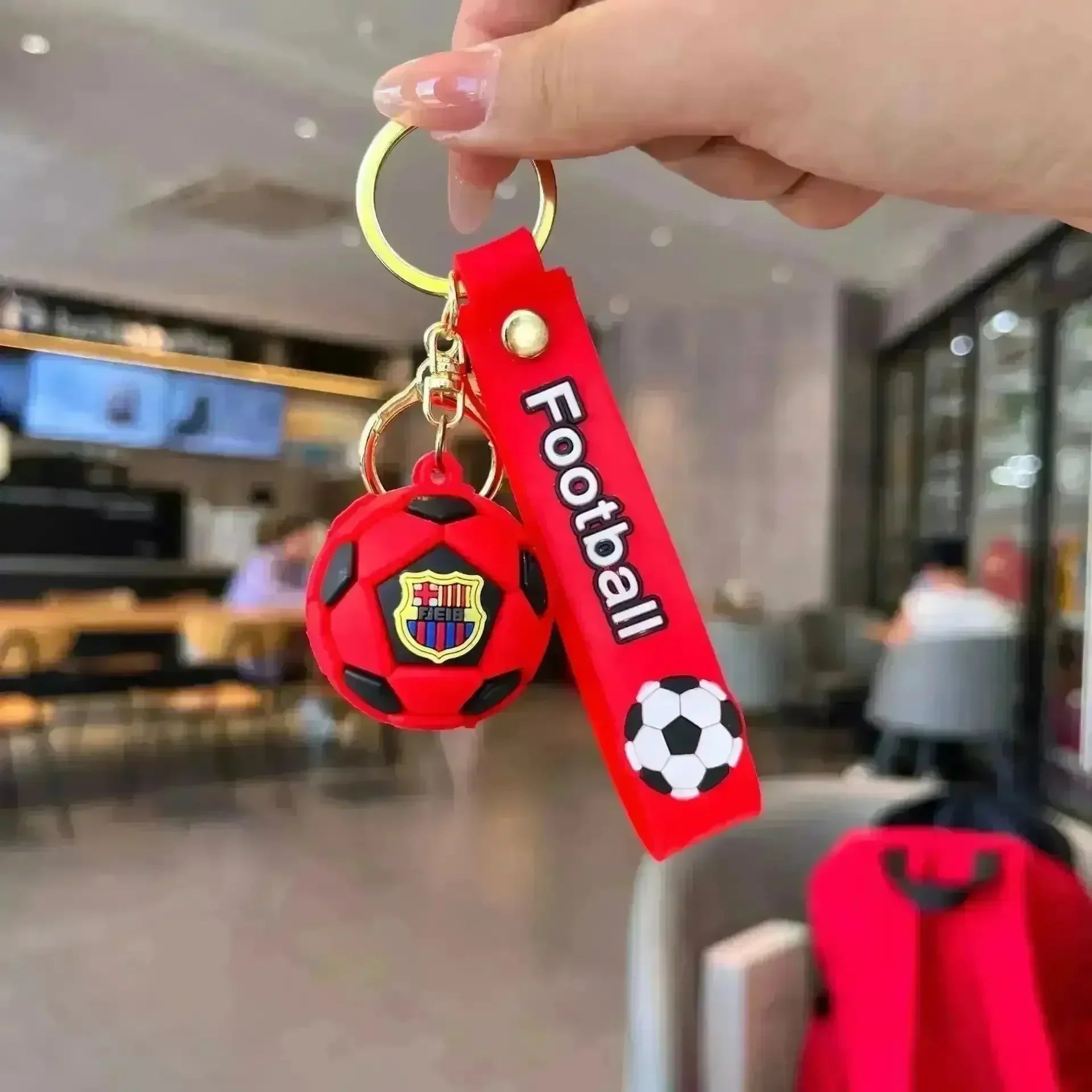 Creative Football 3D Keychain - Bear Hugs