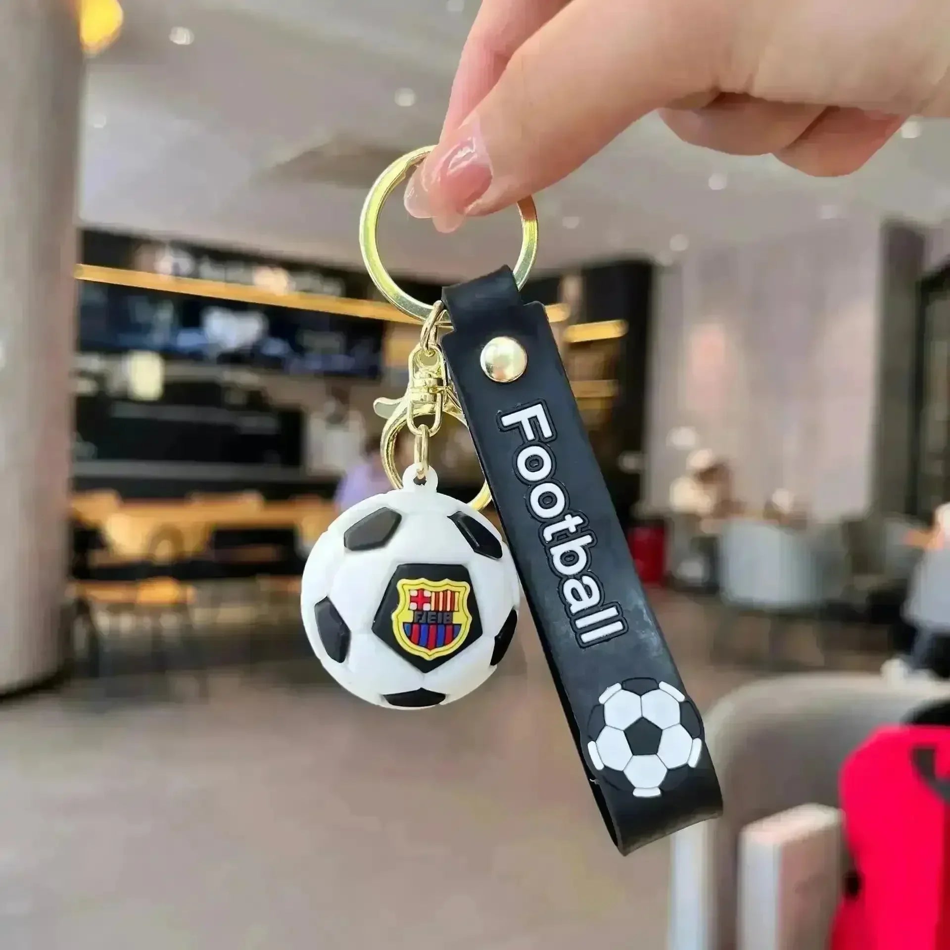 Creative Football 3D Keychain - Bear Hugs