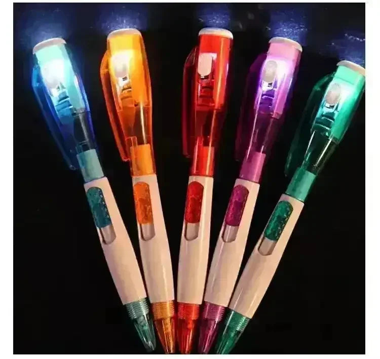 Creative LED Torch Ball Pen - Bear Hugs