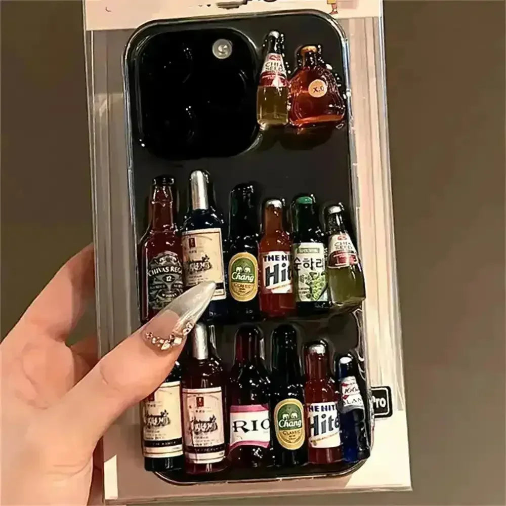 Creative Liquor Bottle Phone Case (For iPhones) - Bear Hugs