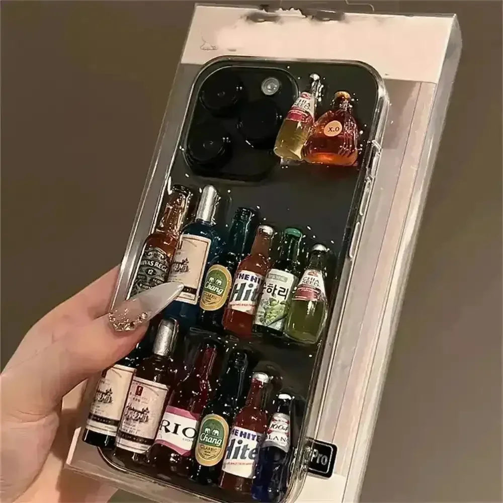 Creative Liquor Bottle Phone Case (For iPhones) - Bear Hugs