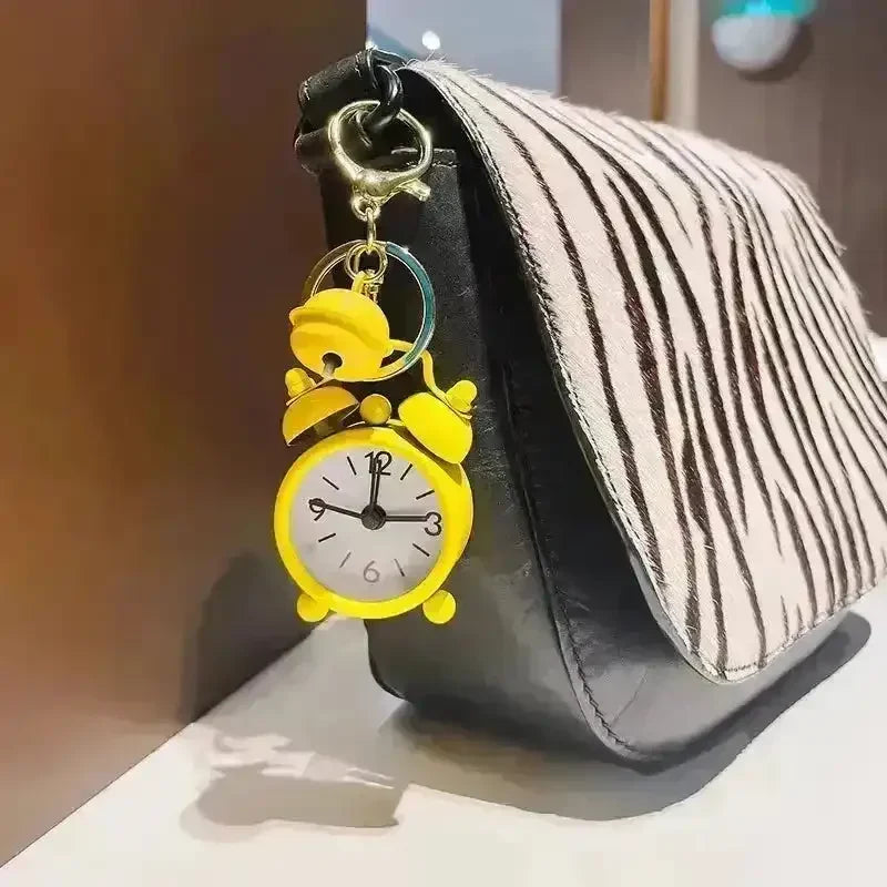 Creative Mini Alarm Clock Keychain - Bear Hugs